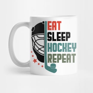 Eat Sleep Hockey Repeat Mug